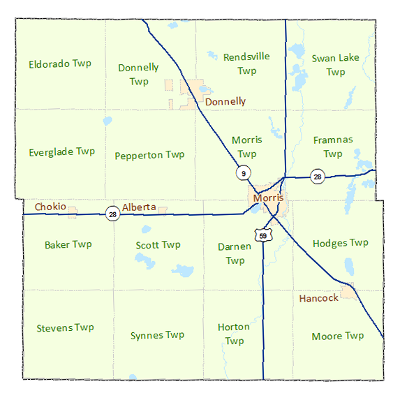 Counties map